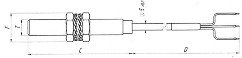 Рис.1. Чертеж датчика ДТК-1