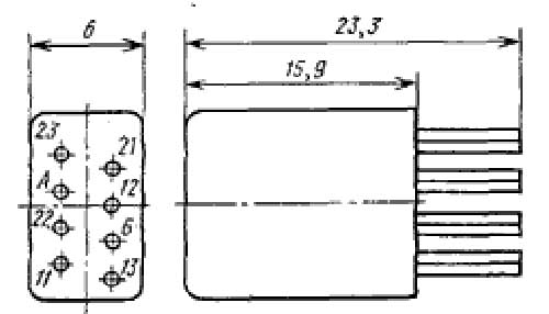 Габаритные размеры реле-60